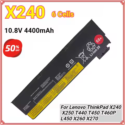 X240 Laptop Battery for Lenovo ThinkPad X240 T440S T440 X250 X260 X270 T450S T460 T450S T450 T550 T5