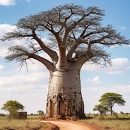 10 เมล็ด เบาบับ ต้นไม้อวบน้ำขนาดยักษ์ รูปทรงโดดเด่น Adansonia digitata (บาวบาบ) Baobab