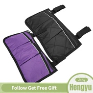 Hengyu Multiple Pockets Large Capacity Wheelchair Armrest Side Bag Storage
