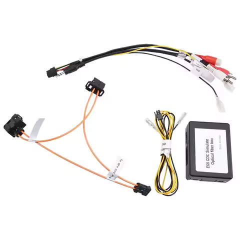 A99F-For BMW 7 Series E65 E66 E68 2002-2008 Car Fiber Optic Audio Decoder/Connecting Cable/Power Sup