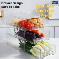 <Buy 3 Get 1 Free> Premium Acrylic Transparent Fridge storage drawer /Refrigerator Organizer/ Food C