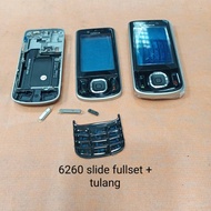 Nokia 6260 Slide full set casing plus back cover housing bone