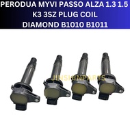 DIAMOND PLUG COIL Ignition Coil Plug Fit MYVI ALZA  3SZ  K3 PLUG COIL DIAMOND MYVI / MYVI LAGI BEST 