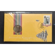 1995 australia FDC with 50cents coin BU