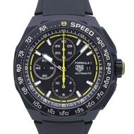 全新未使用 TAG Heuer Formula 1 計時碼表 CBZ2086.FT8098 自動機械錶，DLC 塗層鈦金屬/橡膠錶帶，黑色/萊姆綠，1602 [二手] TAG HEUER男士