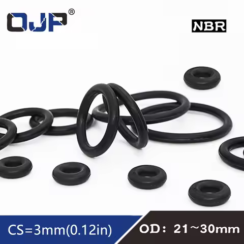 CS2.2/2.5/3mm OD6-180mm NBR O Ring Rubber Ring Black NBR Sealing O-Ring Seal Nitrile Gaskets Oil Rin