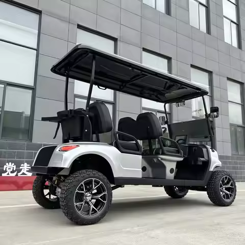 Street Legal Electric Golf Cart 4 Seats 5000W Scooter Go Kart ATV Adult Touring Classic Solar Golf C