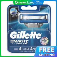 Gillette | Gillette Mach3 Turbo Razor Blades 4-Count