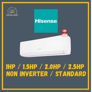 (SABAH ONLY) HISENSE 1HP 1.5HP AIRCOND AIRCONDITIONER NON-INVERTER STANDARD R32 SUPPLY ONLY