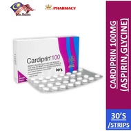 CARDIPRIN 100MG (ASPIRIN,GLYCINE) 30TABLET /STRIP