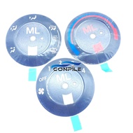 1pc for Honda Sedan Fit 2003-06 Fan Air Conditioner Knob Gear Trim Radio Button Sticker black