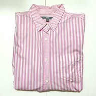 UNIQLO粉色條紋襯衫
