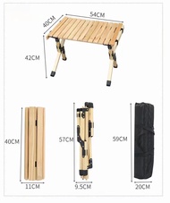 【Huieson】โต๊ะไม้ แบบพับได้ โต๊ะกลางแจ้ง โต้ะแคมป์ปิ้ง ชุดโต้ะแคมป์ปิ้ง โต้ะตั้งแคมป์ โต้ะสนาม โต๊ะพั
