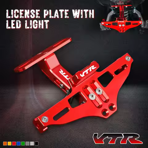 For Honda VTR1000F / FIRESTORM VTR 1000 F SP1 / SP2 1998-2005 Motorcycle Rear License Plate Holder M