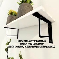 Rak dinding tempal rak sepatu rak kamar mandi rak sudut siku rak dinding Rak susun serbaguna 1 paket