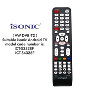 isonic Smart Android TV / Basic TV Remote Control VW DVB-T2 / HD DVB-T2