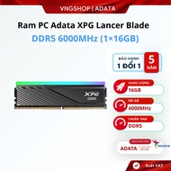 RAM XPG Lancer Blade RGB 16GB DDR5 6000MHz CL48 Black -P/N: AX5U6000C4816G-SLABRBK - BH5Y