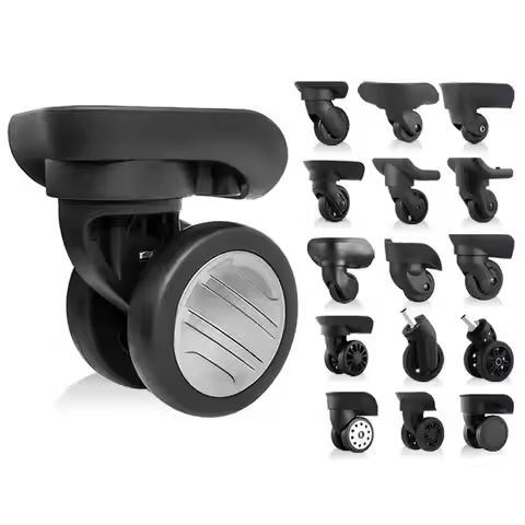 2pc/pack Suitcase Wheel for Delsey Luggage Load-bearing Wheels Special Trolley Case Silent Casters L