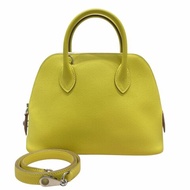 HERMES 愛馬仕 Bolide 1923 25 Tricolore J刻 可肩背 皮革 手提包 黃色