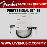Fender Professional Series Instrument Cable, 1ft - Black