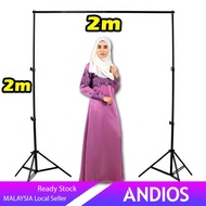Green Screen Chroma Key 2mX3m Backdrop Background Cloth Stand Kit.Photo Shoot Studio DIY 2m Screen K
