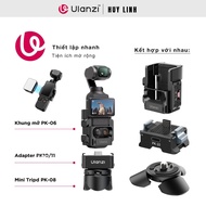 Bộ đế 3 in 1 tích hợp cổng sạc nhanh Ulanzi PK-10 dành cho DJI Osmo Pocket 3 chính hãng