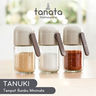 TANATA - TANUKI Practical Kitchen Spice Dispenser Container Smart Salt Container Easy Salt Dispenser