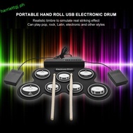 MAOYU 1 Box Electronic Drum Set, 7-Pads USB Portable Electronic Drum, Silicone with Sound Effect Pat