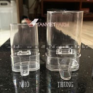 (Medium) Automatic Bird Water Bottle Bird Food Bottle Automatic Mica Water Bottle for Birds