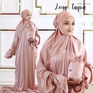 Long SILK SATIN MUKENA TAQWA BY RAISA HIJAB/PREMIUM SILK MUKENA/LATEST SILK TRAVELING MUKENA/JUMBO S