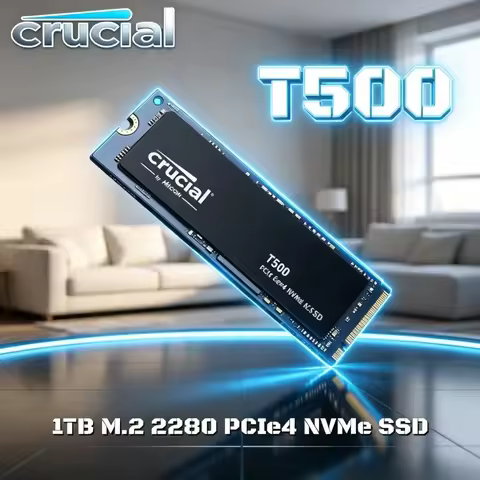 Crucial T500 1TB NVMe M.2 PCIe Gen4 4.0x4 SSD 7300MB/s High Speed Internal Game Disk Plug And Play U