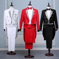 TY29 [ccshop] Men's Dress Tuxedo Suit Performance Costume Magician Stage Performance Command Costume