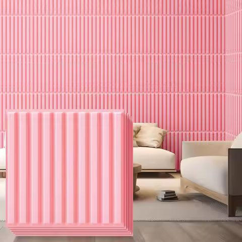 Slat Wall Panel, 3D Wall Panels for Interior Wall Decor PVC Fluted TexturedPanel 12/20/30-Tile 11.8 