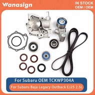 Engine Timing Belt Water Pump Kit Fit 2.5 L For Subaru Legacy EJ25D EL154 EL15 2.5L H4 GAS 2006-2012