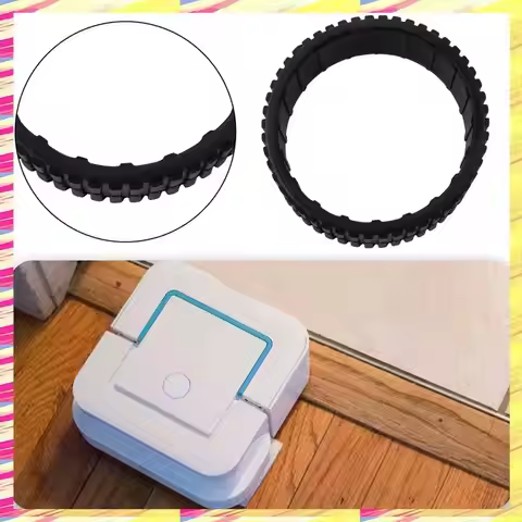 ABJJ 2 Pack Replacement Rubber Tires For Cleaning Robot For Irobot Braava Jet 240 241 244 Compatible