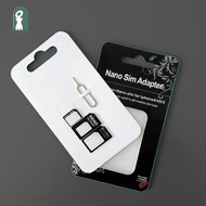 GMARTY 5Pcs Sim Card Adapter Kit 4 In 1 Nano Micro Sim Converter Card Sleeve Universal Phone Sim Car