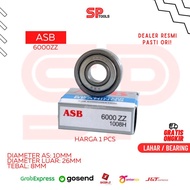 LAHAR ASB BEARING/ 6000ZZ 6000 ZZ IRON CAP 10MM X 26MM x 8MM