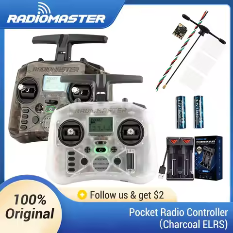 Radiomaster Pocket EdgeTX 2.4G Radio Controller FCC LBT (Mode2 Left-handed Throttle ) CC2500 / ELRS 