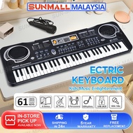 Music Electronic Keyboard 61 Keys Digital Musical Key Board Electric Piano With Microphone
