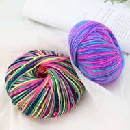 Yarn 4 Strand Yarn Colored Dyed Acrylic Yarn Medium Thickness Hand Woven Yarn  DIY Knitted