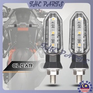 SET 2PCS Mini Signal Light LED Turn Signal Light Universal 12V R6 R15 R25 RS150 RSX Y15 MT Kawasaki 