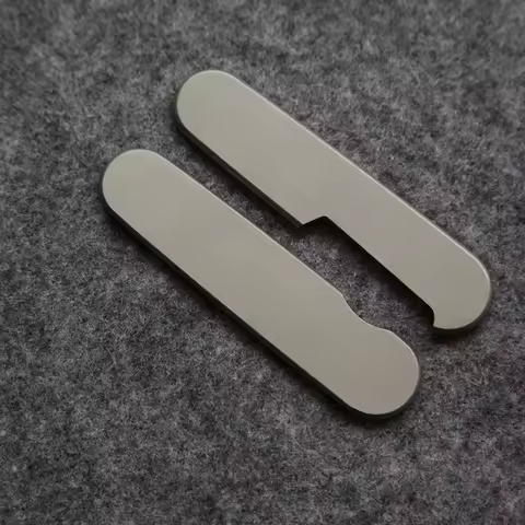 1 Pair Titanium Alloy Knife Handle Patches Scales for 85MM Wenger Swiss Army Knives Future World Sty