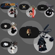 For Sony WF-C510 Case Sony WF-C510 Silicone Soft Case Cartoon Luffy Cute Snoopy Keychain Pendant Son