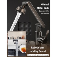 1080° Mechanical Arm Rotating Faucet - Universal Pull-Out All-Copper Hot Cold Tap For Sink Two Water