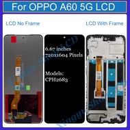 Original For OPPO A60 4G A60 5G LCD Display Touch Screen With Frame Replacement