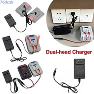76DCXMY Lithium Battery Charger, 18/21V/24V Lithium Overload Protection Dual-head Charger, Universal