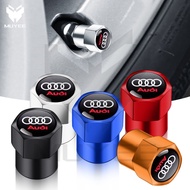 4Pcs Metal Car Tire Valve Stem Caps With Audi Logo, Wheel Tyre Air Valve Cover Auto Accessories For 