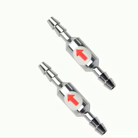 1pcs Stainless Steel Fish Aquarium Air Pump Check Valve One Way Non-Return Check Valve Aquarium Co2 