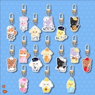 Kpop ATEEZ ANITEEZ Acrylic Keychain Cartoon Double-sided Key Ring Pendant Idol Surrounding
