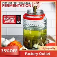 1 Gallon Glass Jar with Lid (2 Pack) 128 Oz Large  Jars Wide Mouth for Sun Tea, Big Kombucha   Easy 